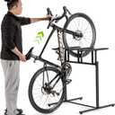 CXWXC 3/5 Bikes Stand Rack - Bike Storage Parking Racks Indoor/Outdoor - Bicycle Stand Garage for Parking Mountain Road Hybrid Bike, Fits Wheels up to 2.4" (For 3 Bikes)