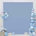 MODFUNS 6.6x6.6ft Arch Cover Wedding Arch Stand Cover Dusty Blue Spandex Arch Cover Stretchy Fabric Cover Fitted Arch Wall Cover Balloon Arch Cover for Wedding Ceremony Party Arch Stand Decor