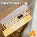 1/2 Inch Skinny Spiral Beeswax Taper Candles - 15 inch Tall Thin Candlesticks 1/2 Inch Diameter - Slim Taper Candles - Natural Beeswax Candlesticks, Off-White Candles Set of 16