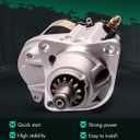 SCITOO Starter Motor SND0027 16658N for CASE Loaders -Backhoe 480C/480D/480LL Construction King 1979-1988 Loaders 580SD All Uni-Loaders 1835B 2.5kW/12 Volt CW 13-Tooth Pinion