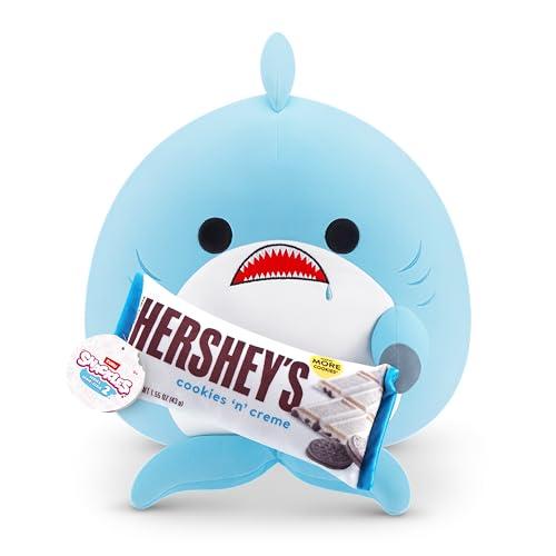 Snackles Series 2 Shark & Hershey (Cookies n Cream) 16 Inch Plush by ZURU, Ultra Soft Plush, Collectible Plush with Real Licensed Brands, Stuffed Animal, Giftable Snackles Series 2 Shark & Hershey (Cookies n Cream) 16 Inch Plush by ZURU, Ultra Soft Plush, Collectible Plush with Real Licensed Brands, Stuffed Animal, Giftable