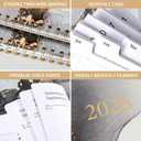 2026 Planner - Planner 2026, 2026 Planner Weekly and Monthly, January 2026 - December 2026, 10" x 8", Calendar Planner with Twin-Wire Binding - Black Golden