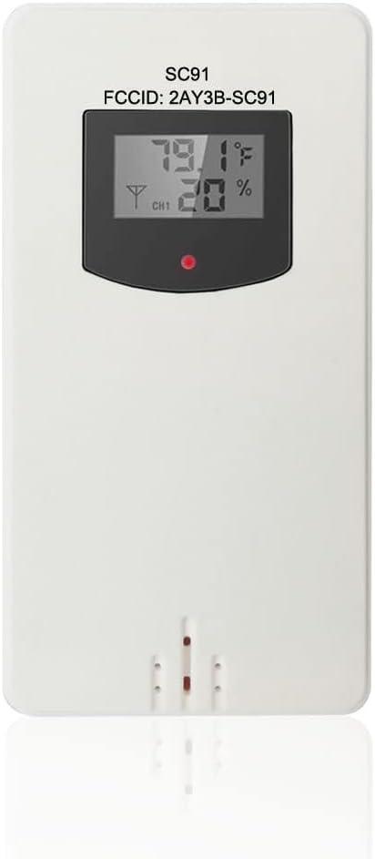 SMARTRO Wireless Remote Sensor Indoor Outdoor Thermometer Replacement for SC91 SC62