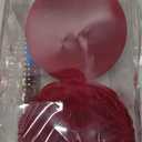 Large Velvet Christmas Ball Ornaments - 6 Inch Flocked Christmas Balls Shatterproof Decorative Hanging Ornaments Set for Xmas Tree Holiday Wedding Party Decor (Burgundy, 2pcs)