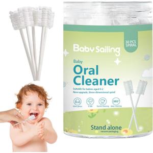 Baby Oral Cleaner - Gauze Toothbrush For Newborns | Tongue Cleaner Toothbrush With Paper Handle | Tight Suture Oral Cleaning Supplies For Home