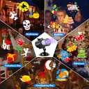 HAKUTA Christmas Projector Lights,HD Wave Ocean Effect LED Projector with 16pc Slides Patterns and Remote Control for Christmas, New Year, Birthday, Halloween, Thanksgiving Decor