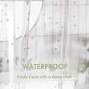 2 x AmazerBath Clear Shower Curtain Liner, 72x78 Long Plastic Shower Curtain Liner, Waterproof PEVA Shower Liner, Cute Lightweight Shower Curtains for Bathroom with 3 Magnets and 12 Rustproof Grommets