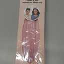 YOSHUYUKI Little Velvet Overnight Blowout 3 Rods Heatless Hair Curler to Sleep in Satin Heatless Curls No Heat Hair Rollers for Short Hair Blowout Look Long Hair Styling Tools Light Pink