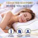 Memory Foam Pillow, Cervical Pillow, 4-Layer Queen, Contour Pillow, Side Sleeper, Neck Support, Pillow for Neck Pain, CertiPUR-US