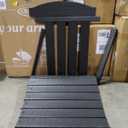 POLYWOOD Presidential Rocking Chair in Black