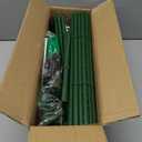 Cucumber Trellis for Raised Bed, Foldable A-Frame Garden Trellis for Climbing Plants Outdoor with Climbing Net and Plant Clips, Vertical Metal Cucumber Plant Support for Vegetable,Green Beans,Zucchini