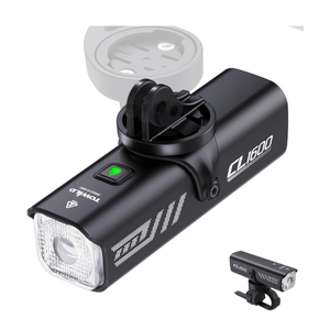 TOWILD Bike Lights for Night Riding,Compatible with Garmin/GoPro Mount,600 Lumen Bike Headlight,2000mAh Rechargeable Battery,Waterproof Bike Front Light for Commuter Cyclists-Fits All Bikes
