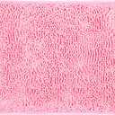 LanYunUmi Rugs for Bathroom Slip-Resistant Shag Chenille Bath Mat Extra Soft and Absorbent Rug Shower Room Machine-Washable Fast Dry（Pink 17"x24"）