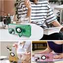 KANGHAR for iPhone 14 Case, Support for MagSafe [Four Corner Cushion Series] Kickstand Electroplate Edge Shockproof Durable Full Body Protection for Girls Women -Green