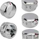 POCPUNAB W11030413 Stove Knobs Replacement for KitchenAid Gas Range Stove Knob, Cooktop Oven Burner Control Dial Compatible with Whirlpool, 5 Pack