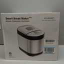 KITCHENARM 29-in-1 SMART Bread Machine with Gluten Free Setting 2LB 1.5LB 1LB Bread Maker Machine with Homemade Cycle - Stainless Steel Breadmaker with Recipes Whole Wheat Bread Making Machine (29 Programs - 3 Loaf Sizes - 3 Crust Colors)