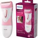 Philips SatinShave Essential Women’s Wet & Dry Electric Shaver for Legs & Body, Cordless, with Hypoallergenic Foil, HP6306/50