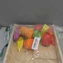 FUN LITTLE TOYS 35PCS Wooden Play Food for Kids Kitchen, Pretend Cutting Food Toys with Wooden Tray, Dishes and Knife for Kids, Pretend Play Food for Christmas Birthday Gifts