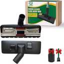 EZ SPARES Universal Vacuum Cleaner Floor Brush Attachment,Compatible with Most Brand,Hoover, Eureka, Rainbow,Shop VAC,Nozzle Tool, 2-in-1 for Hard Floor&Carpet (With An Adapter and Mini Clean Brush)