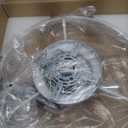 LEDIARY 20" Modern Ceiling Fans with Lights and Remote, Dimmable Low Profile Ceiling Fan, Flush Mount Ceiling Fan, Stepless Color Temperature Change and 6 Speeds - White