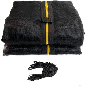 12/14/15FT Replacement Trampoline Safety Net Fits for Round Frames Using 6 Curved Pole with Top Ring Enclosure Systems (Net Only) (12FT - 6 Poles)
