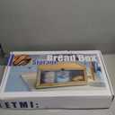 ETMI Vintage Bread Box for Kitchen Countertop - Retro Brown Bread Storage Box Breadbox
