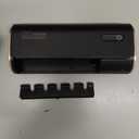 Toothbrush Holder for Bathrooms, Timer Function & 5 Toothbrush Slots Rechargeable Cordless Wall-Mounted Toothbrush Holder with Drying Functions, No Drilling(Black)