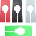 TAODAN 16PCS 12.6x5cm Wardrobe Dividers Square Plastic Divider Plate Clothes Rack Partition Suitable for Hanging Clothes in Rectangular Wardrobes