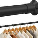 TOPROD Closet Rod,18 to 32 Inches Adjustable Closet Rods for Hanging Clothes Heavy Duty Closet Hanging Rod Closet Poles for Wardrobes,RV,Laundry
