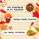 2 x Thanksgiving Decorations Hanging Swirl Pendant & Hanging Give Thanks Banner for Indoor Home Fall Party Decorations Thanksgiving Decor Office Classroom School Decor