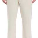 Cubavera Men's Linen-Blend Pants with Drawstring (Size Small-5X Big & Tall), Silver Lining, 5X/30 Inseam