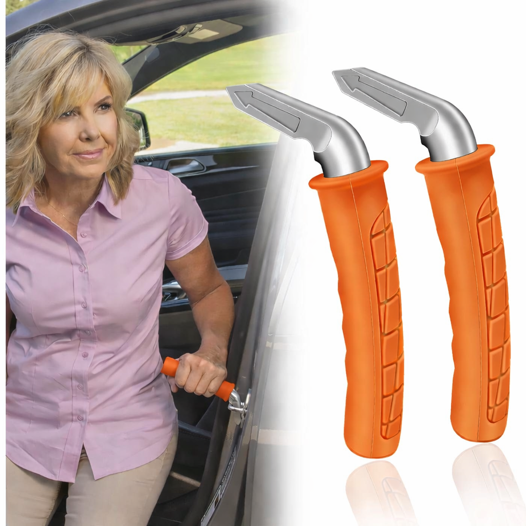 2 Pack Car Door Handle Assist for Elderly  Door Handle for Seniors Portable Mobility Aid Handicap Vehicle Support Handle Ideal for Sit-to-Stand Assistance Parkinson
