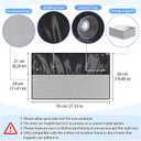 ZATOOTO Car Window Shade for Baby 2Pack Car Window Cover for Back Windows Half Blackout & Half See-Through Magnetic Caw Window Sun Shade with Suction Cup Car Curtain Sun Screen for Heat UV Ray Privacy