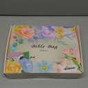 Large Bible Bag with Bible Cover Case for Women, Church Bag with Shoulder Strap, Quilted Bible Cover for Bible Study Supplies, a Christian Gift for Women, Blue