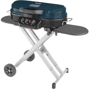 Coleman RoadTrip 285 Portable Stand-Up Propane Grill with 3 Adjustable Burners & Instastart Ignition, 20,000 BTUs of Power for Outdoor Cooking, Camping, Tailgating, Grilling, BBQs, & More