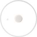 CAROTE 10" Silicone Lid for Pots, Pans and Skillets, Pot Lid With Heat Resistant Silicone Rim and Tempered Glass, White