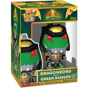 Funo Pop! Bitty Bots: Power Rangers - Dragon Zord with Green Ranger - 0.9 Inch and 4.7 Inch (11.9 Cm) - Television Collectable - Gift Idea - Toys for Kids & Adults
