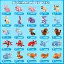 INSOON 30 Packs Animal Party Favors for Kids, 810 PCS Mini Animal Building Block Toy Set for Goodie Bag Fillers Classroom Prizes Easter Birthday Children's Day for Boys Girls Student Ages 6+