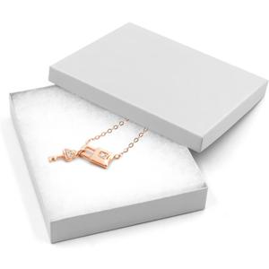 Cardboard Jewelry White Gift Boxes 10 Pack6x51 inches, its apply to displaying necklaces, rings, bracelets, earrings