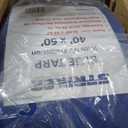 Striker All Purpose PE Cover with UV Protection, Rust-Resistant Grommets, and Rope-Reinforced Edges (Blue, 40' x 60')