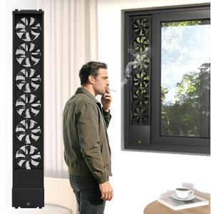 Vertical Window Fan, No Drilling Required Installation Window Exhaust Fan, Adjustable Wind Speed Window Ventilation fans, 1.97 IN Retractable, for Bedroom Bathroom Kitchen Office, 100~105cm/39.4~41.3in