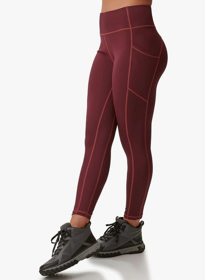 BASS OUTDOOR Womens Leggings for Women – Easy-Care Leggings with Thigh Pockets, Extra Large 