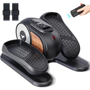 MERACH Under Desk Elliptical, Ellipse Leg Exerciser Electric as Seen on TV for Seniors with Remote Control & 12 Adjustable Speeds, Quiet Portable Seated Pedal Exerciser Machine for Home