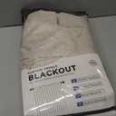 100% Blackout Shield Linen Blackout Curtains for Bedroom 96 Inches Long, Back Tab/Rod Pocket Living Room Drapes, Thermal Insulated Blackout Curtains 2 Panels Set, 50" W x 96" L, Oatmeal