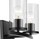 Kichler Crosby 2-Light Bathroom Vanity Light, Black