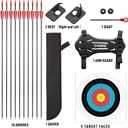 LWANO Bow and Arrow Set for Kids, Archery Beginner Gift with 10 Arrows, 5 Target Face, Ideal for Kids, Youths, Teens, Perfect for Left & Right Handers