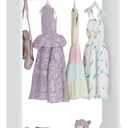 UTEX Kids Dress Up Storage, Kids' Costume Organizer Center, Open Hanging Armoire Closet, Kids Armoire with Rack for Toddler 3 Age+, White