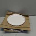 Gibson Home Rothernberg 12-Piece White Porcelain Dinnerware Set, Stackable Plates and Bowls, Durable Kitchen Dinner Set