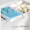 Pull Out Kitchen Cabinets Organizer Drawer, Sturdy Carbon Steel Slide-Out Shelves, Fixed With Adhesive, Slide Out Shelf for Kitchen Bathroom Wardrobe