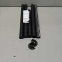 Closet Rods for Hanging Clothes, 17 to 84 Inches Stepless Adjustable Metal Closet Rod, 1.3 Inches Heavy Duty Clothes Hanging Rod for Closet Wardrobes Laundry RV, Black